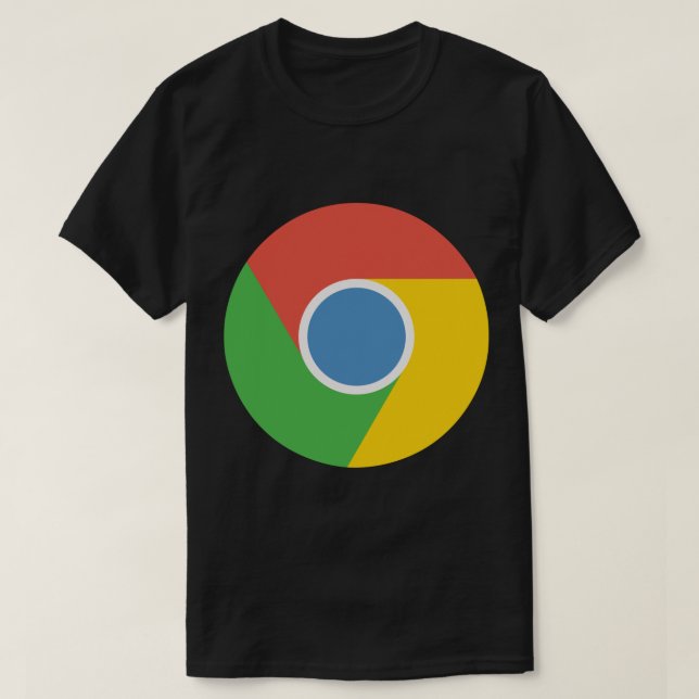 Google Chrome Sticker T-Shirt (Design vorne)