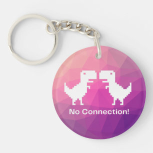 Google Dinosaurier Shirt "Keine Verbindung" Schlüsselanhänger