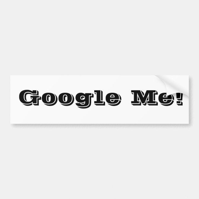 Google ich! autoaufkleber (Vorne)