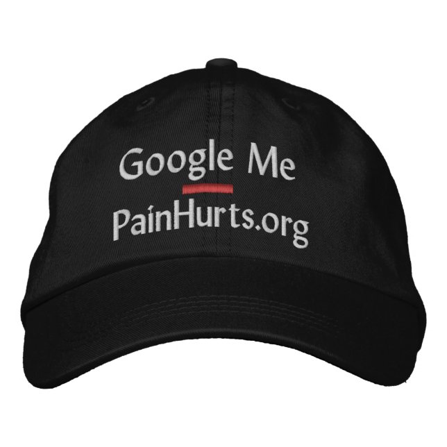 Google Me Bestickte Baseballkappe (Vorderseite)