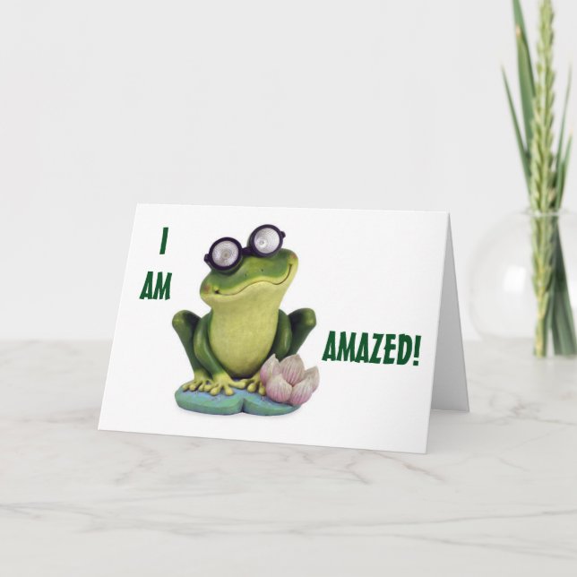 GOOGLE-MIT AUGEN FROG-RETIREMENT-FUN KARTE (Vorderseite)