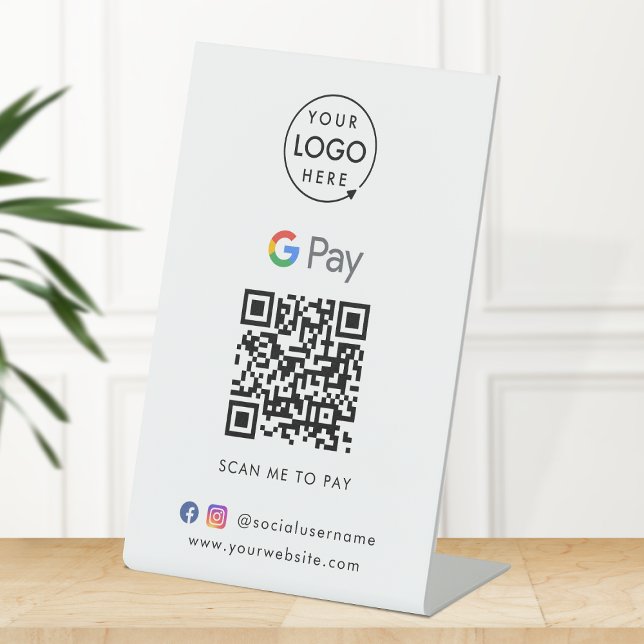 Google Pay QR Code | Konkrete Zahlungsgeschäfte Sockelschild (Von Creator hochgeladen)