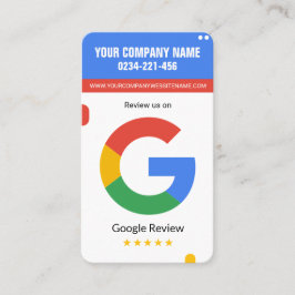 Google-Prüfkarte für Unternehmen Visitenkarte