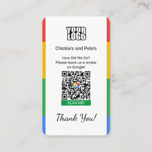 Google Review Business Card für kleine Unternehmen Visitenkarte