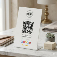 Google Review Einfaches Minimales QR-Code-Logo