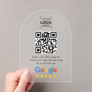 Google Review QR-Code Geschäftskritik Acryleinladungen