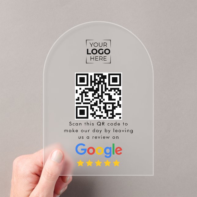 Google Review QR-Code Geschäftskritik  Acryleinladungen (Insitu (Handheld))