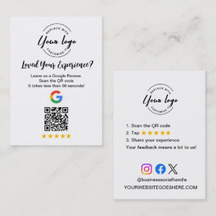 Google Review QR-Code Kundenfeedback-Anfrage Visitenkarte