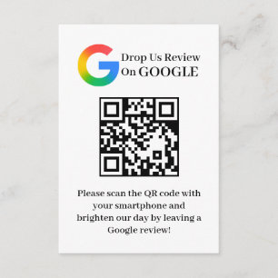Google Review QR Code Kundensteckerkarte Begleitkarte