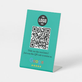 Google Review QR Code Pedestsign for Business Sockelschild