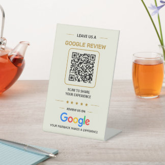 Google Review QR Code Schild – Einfach & Minimal