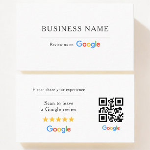 Google Review QR-Code Visitenkarte