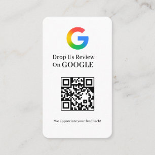 Google Review QR Kundenfeedback Geschäftsstil Visitenkarte