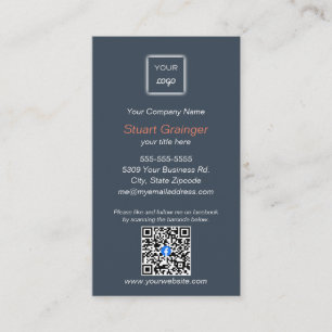 Google Review - Visitenkarte - Facebook QR Link