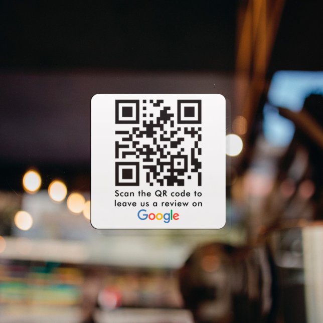 Google Reviews mit QR-Code Quadratischer Aufkleber (Von Creator hochgeladen)