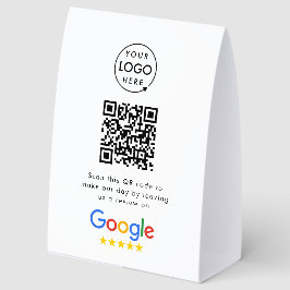 Google Reviews Tabletop Sign | QR Code Table Tent Tischaufsteller