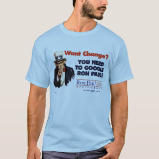 Google Ron Paul Uncle Sam T-Shirt