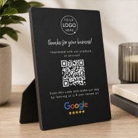 Google überprüft Business Rating Link QR Code Blac