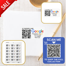 GOOGLE ÜBERPRÜFT QR-Code mit eigener Markenbezeich Adressaufkleber