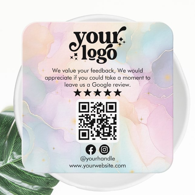 Google überprüft QR-Code Modernes Logo Business Re Begleitkarte (Von Creator hochgeladen)