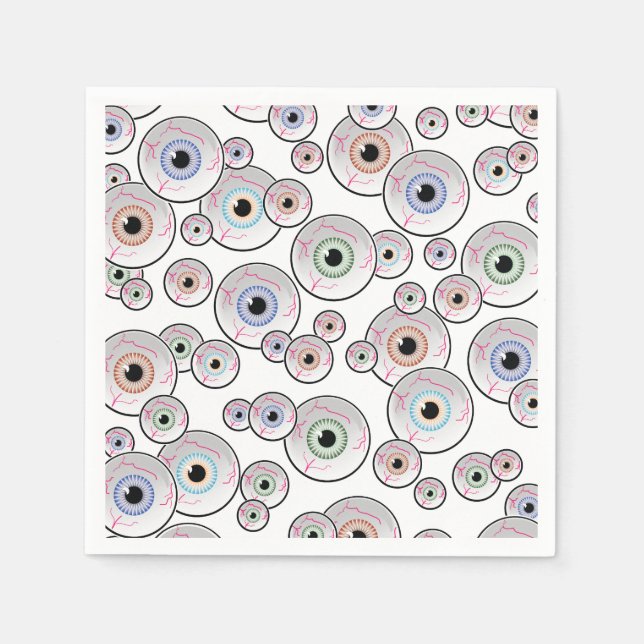 Googly Eyes Floating Serviette (Vorderseite)