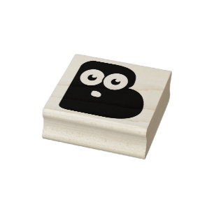 Googly Letter B Rubber-Briefmarke Gummistempel