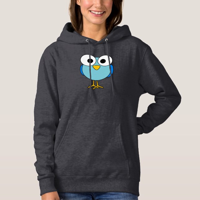 Googly Mit Augen Bird Womens Hoodie (Vorderseite)