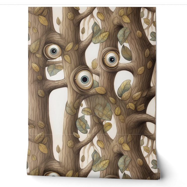 Googly Mit Augen Garden Botanical Tapete (Abrollen)
