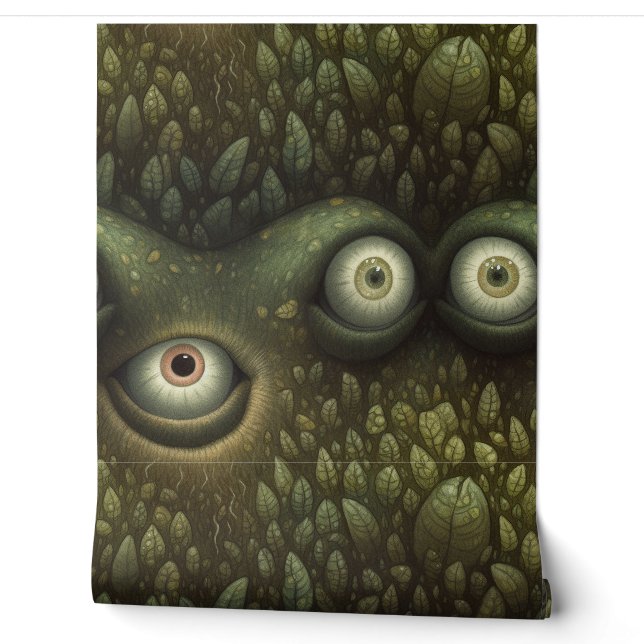 Googly Mit Augen Garden Botanical Tapete (Abrollen)