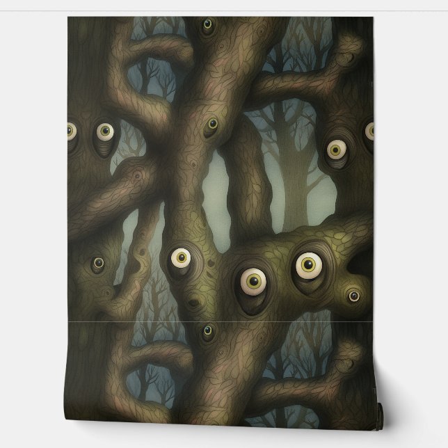 Googly Mit Augen Garden Botanical Tapete (Abrollen)