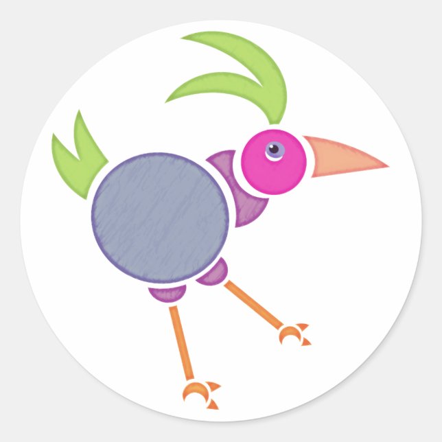 Gooney Bird Runder Aufkleber (Vorderseite)