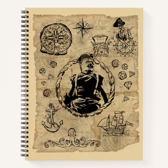 Goonies Sloth Treasmap Notizbuch (Vorderseite)