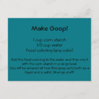 Goop Recipe Postcard