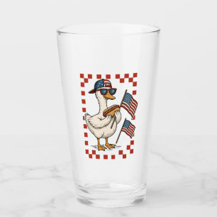 Goose American USA Flag Memorial Day 4. Juli Glas