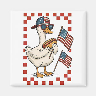 Goose American USA Flag Memorial Day 4. Juli Magnet