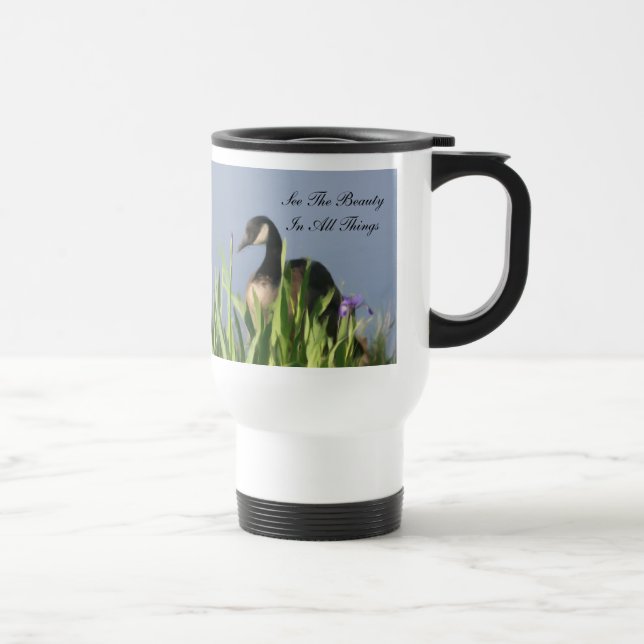 Goose Beauty Canada Mug de voyage inspiré (Droite)