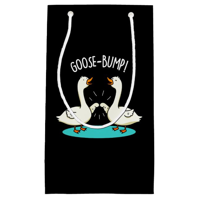 Goose Bumps Funny Animal Pub Dark BG Kleine Geschenktüte (Vorderseite)