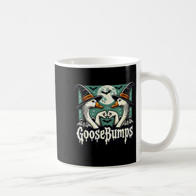 Goose Bumps Goosebumps Funny Geese Fist Bump Hallo Kaffeetasse (Rechts)