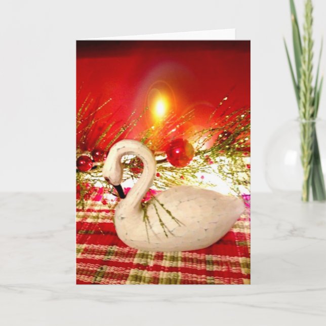 Goose Christmas Card Feiertagskarte (Vorderseite)