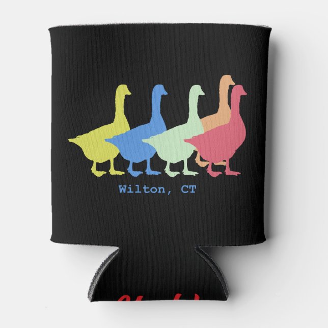 Goose Coozie / Koozie - Gänse der Band Dosenkühler (Vorderseite)
