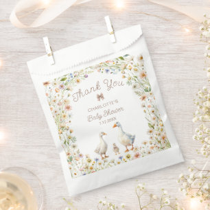Goose Floral Baby Dusche Vielen Dank Geschenktütchen