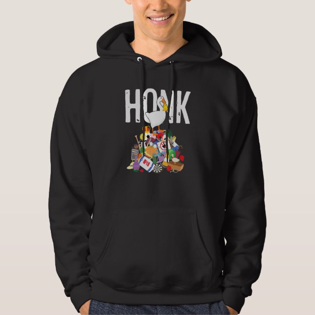 Goose Game Honig Untitelte Goose Addiction Press Y Hoodie (Vorderseite)