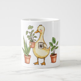 Goose Gardening Mug - Powered by Plants & Coffee Jumbo-Tasse