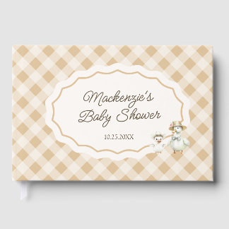Goose & Gingham Baby Showbook Gästebuch
