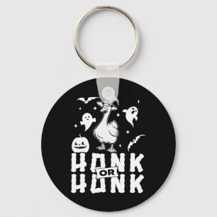 Goose Halloween Spooky Honk oder Honk Witz Design Schlüsselanhänger