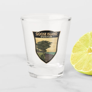 Goose Island Staat Park Texas Vintag Schnapsglas