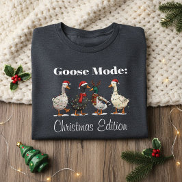 Goose Mode Christmas Edition T-Shirt Tri-Blend Shirt