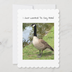 Goose Note Card - Anpassbare Headline Mitteilungskarte