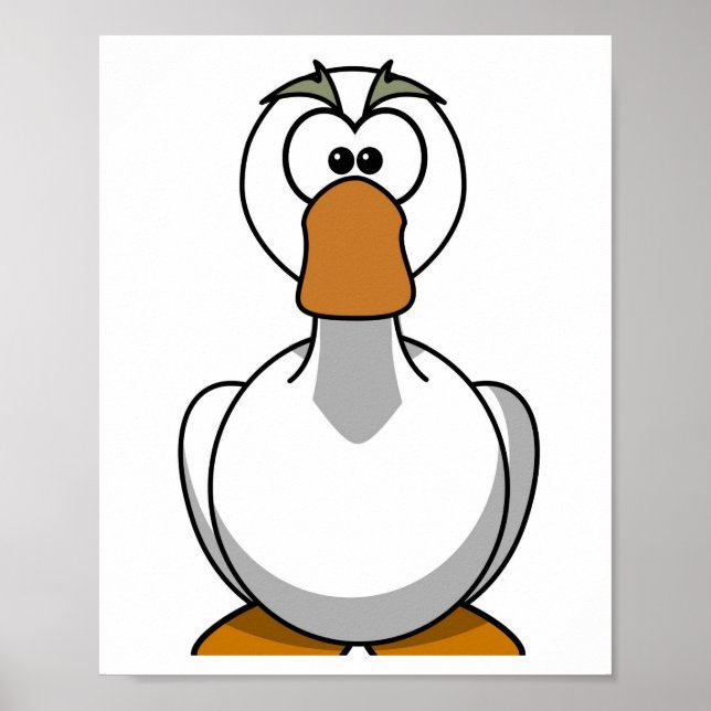 Goose Print - Cartoon Image Poster (Vorne)