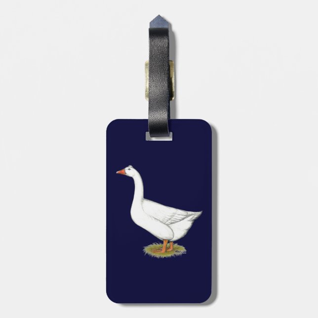 Goose Roman Tufted Gepäckanhänger (Rückseite vertikal)